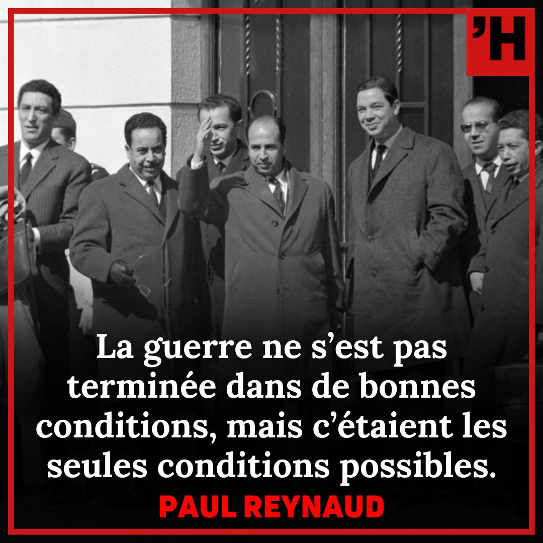 HistoCita's tweet image. 📅 18 mars 1962 : la signature des accords d'#Évian met fin à la guerre d'Algérie.
Cependant, de nombreux drames demeurent à venir...
💬 Un événement à revivre en #citations sur tinyurl.com/2tmww5cd