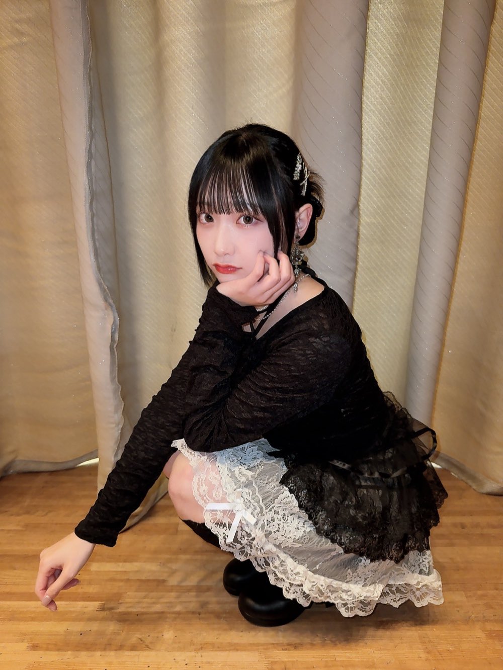 高嶺のなでしこ 城月菜央 直筆生写真 タレントグッズ