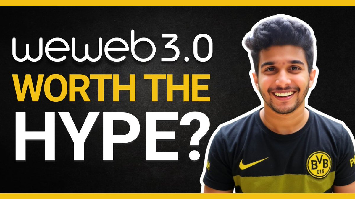 Here is my take on <a href="/weweb_io/">weweb.io</a> 3.0
Video Here : youtu.be/kgYVvOtx7rI

Summary : 
Its not a one click app builder like <a href="/lovable_dev/">Lovable</a> .
You still need to know how build in weweb. But If you do, weweb ai will double your speed.

Overall a great update from weweb team. 
Excited for