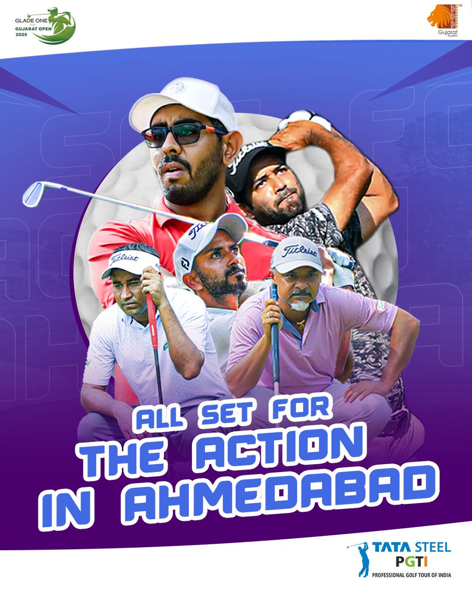 PGTI (@pgtofindia) on Twitter photo Top golf action to look forward to this week at the Glade One presents Gujarat Open! ๐๐๏ธ
<a href="/GujaratTourism/">Gujarat Tourism</a> #TataSteelPGTI #IndiaSwingsForGlory #Golf #PGTI #GujaratOpen Top golf action to look forward to this week at the Glade One presents Gujarat Open! ๐๐๏ธ
<a href="/GujaratTourism/">Gujarat Tourism</a> #TataSteelPGTI #IndiaSwingsForGlory #Golf #PGTI #GujaratOpen