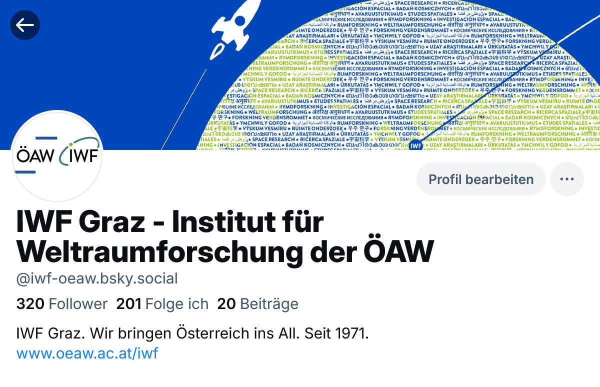 As a scientific institution, <a href="/oeaw/">Austrian Academy of Sciences</a> – including #IWFGraz – stands for openness, diversity, transparency and discourse. That is why we are shifting our activities to Bluesky, as many scientists are already doing. You too can follow us at iwf-oeaw.bsky.social!