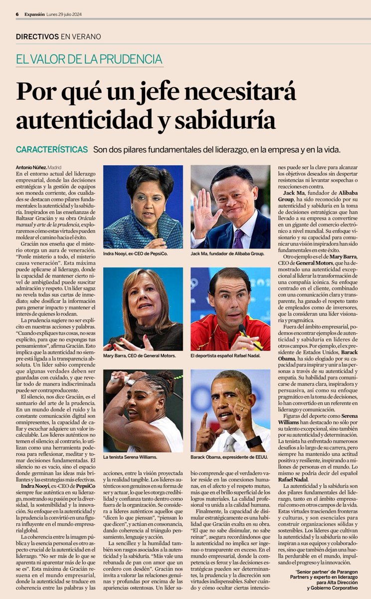 José Luis Casal (@jlcasal) on Twitter photo En el entorno actual de #liderazgo empresarial, donde las decisiones estratégicas y la #gestión de equipos son moneda corriente, dos cualidades destacan como pilares fundamentales: la autenticidad y sabiduría.
by <a href="/ANunezMartin/">Antonio Núñez Martin</a>
#management #leadership #empresafamiliar En el entorno actual de #liderazgo empresarial, donde las decisiones estratégicas y la #gestión de equipos son moneda corriente, dos cualidades destacan como pilares fundamentales: la autenticidad y sabiduría.
by <a href="/ANunezMartin/">Antonio Núñez Martin</a>
#management #leadership #empresafamiliar