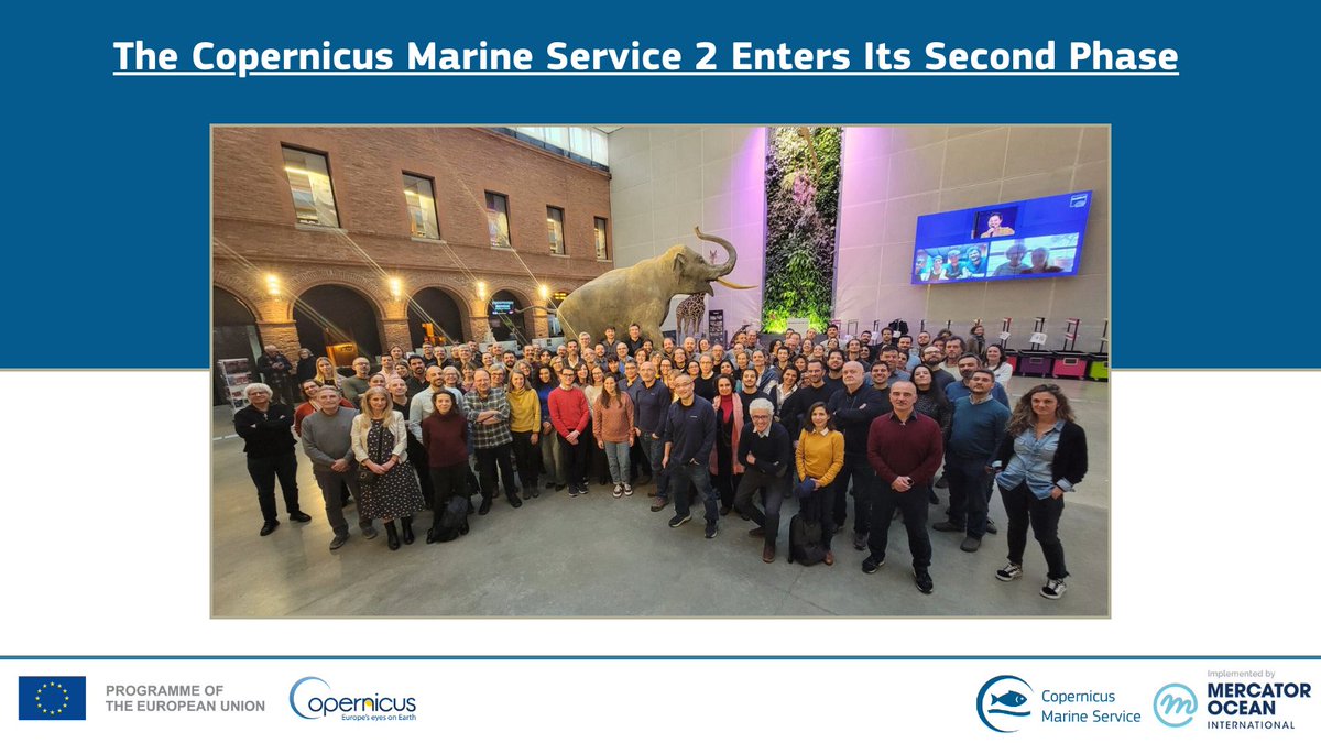 The #CopernicusMarine Phase 2⃣ launch event took place in #Toulouse 🇫🇷 at the end of January this year❗️  
  
This new phase will further improve our data &amp; products, reinforcing our position as a world-leading marine 🌊 monitoring service 🛰️  

Read more at 👇