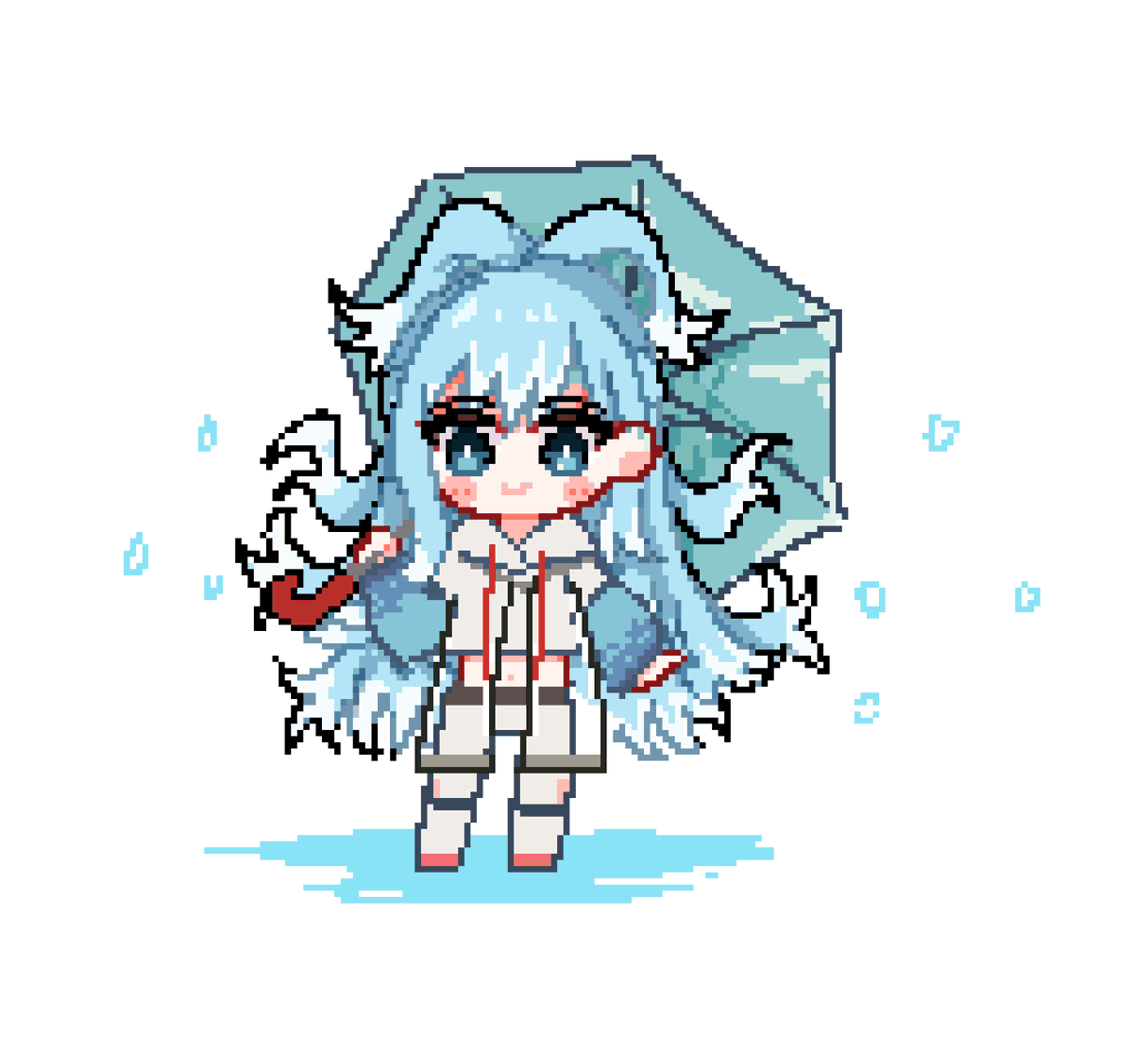 Pawang hujan 
#AeruSeni #pixel #pixelart #pixelartist