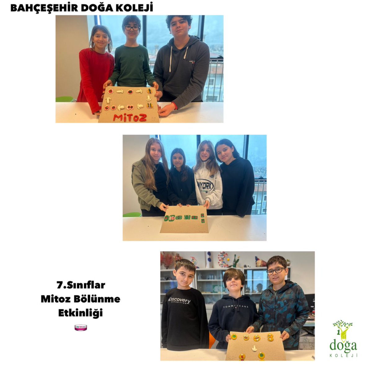 Doğa Koleji Bahçeşehir Kampüsü (@bahcesehr_doga) on Twitter photo 7. sınıf öğrencilerimiz bilimin doğası dersinde “Mitoz Bölünme Evreleri Etkinliği”ni oyun hamurlarıyla keyifle gerçekleştirdiler. 🧫🤩
<a href="/DogaOkullari/">Doğa Koleji</a> <a href="/suleymancalis33/">Süleyman Çalış</a> <a href="/enversahin82/">Enver Şahin</a>
<a href="/mftufekci/">Mehmet Fatih Tüfekçi</a> <a href="/sdtncl/">Seda Tuncal</a> <a href="/sulecimen76/">Şule Çimen</a> <a href="/bdinc39/">Burcu DİNÇ</a> 7. sınıf öğrencilerimiz bilimin doğası dersinde “Mitoz Bölünme Evreleri Etkinliği”ni oyun hamurlarıyla keyifle gerçekleştirdiler. 🧫🤩
<a href="/DogaOkullari/">Doğa Koleji</a> <a href="/suleymancalis33/">Süleyman Çalış</a> <a href="/enversahin82/">Enver Şahin</a>
<a href="/mftufekci/">Mehmet Fatih Tüfekçi</a> <a href="/sdtncl/">Seda Tuncal</a> <a href="/sulecimen76/">Şule Çimen</a> <a href="/bdinc39/">Burcu DİNÇ</a>