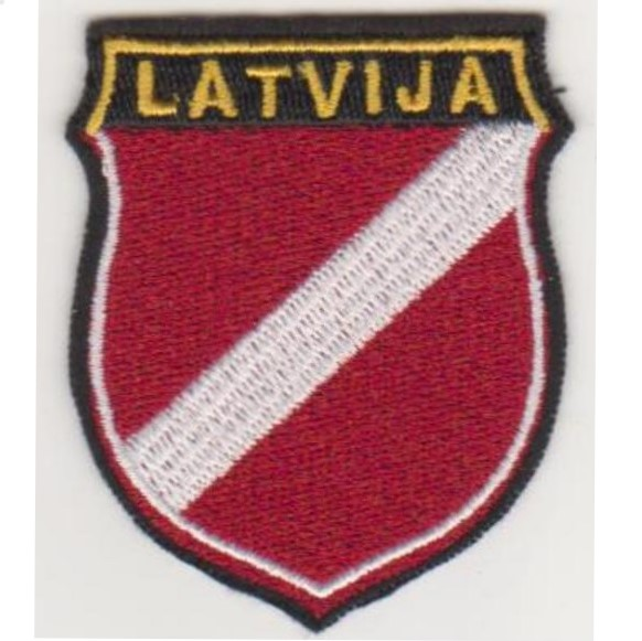 Latviešu leģionāru piedurknes vairodziņi pieejami pasūtīšanai šeit.
Ir piešujami un ar velcro lipekli aizmugurē. 
militaria.lv/product/latvie…