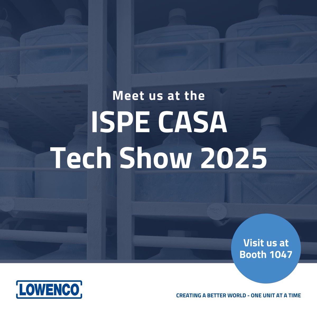 WE ARE THRILLED TO ANNOUNCE OUR PARTICIPATION IN ISPE CASA TECH SHOW

LOWENCO is thrilled to announce its participation in the upcoming ISPE-CaSA 32nd Annual Tech Show, scheduled for February 25, 2025, at the Raleigh Convention Center in Raleigh, North Carolina.

📍 Visit us at