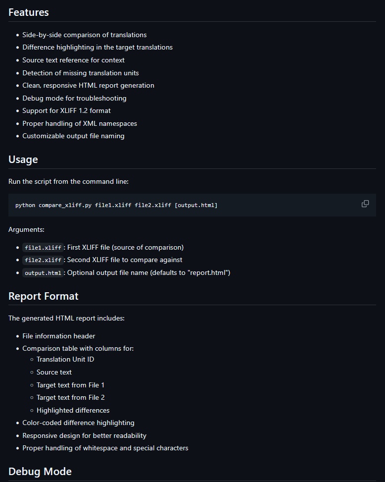 I just found <a href="/ARomeroArcas/">Andrés Romero</a> Xliff Comparison Tool! This is awesome, it just does what the name says! Thanks Anders for such a useful tool! Love it!

github.com/romeroarcasand…
#localization #xliff #translation #cattools