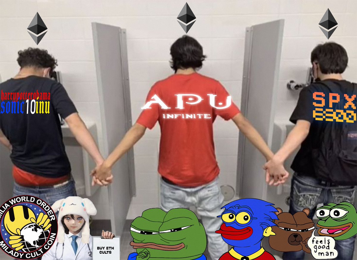 This cycle $ETH was slept on but the PvE beast has awoken, and you will enjoy it.

Crack open a Mountain Dew Voltage and buy the greatest cults to ever grace crypto:

$APU
$SPX
#HarryPotterObamaSonic10Inu 
#MILADY
$BOBO
$PEPE
$MOG

💚Get ready to believe in something💚