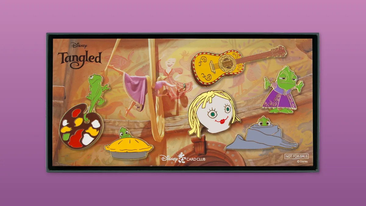 【非売品】塔の上のラプンツェル　ピンバッジセット　ディズニーカードクラブ 新登場⭐️／ ディズニー・カードクラブ オリジナル『塔の上の
