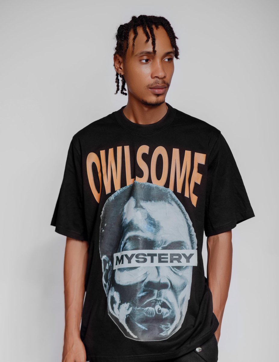 Some styles speak, but mystery makes a statement✨

Introducing the OWLSOME 'MYSTERY' TSHIRT – where confidence meets simplicity. Crafted from premium combed cotton for unmatched comfort and available in Black &amp; White (L - XXXL).

#52,000 – A style investment worth making!

Dare