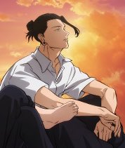 r1rang's tweet photo. im crying bc Geto looks so elegant so wistful so prettyful but then you have Gojo’s fucking grippers ruining the shot like put those stompers away!!!!! https://t.co/tINAnCo8At