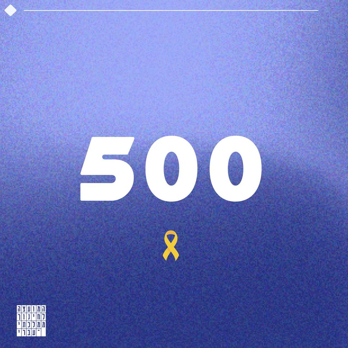 חמש מאות ימים!
יש לנו תפקיד
וחובתנו להתייחס.