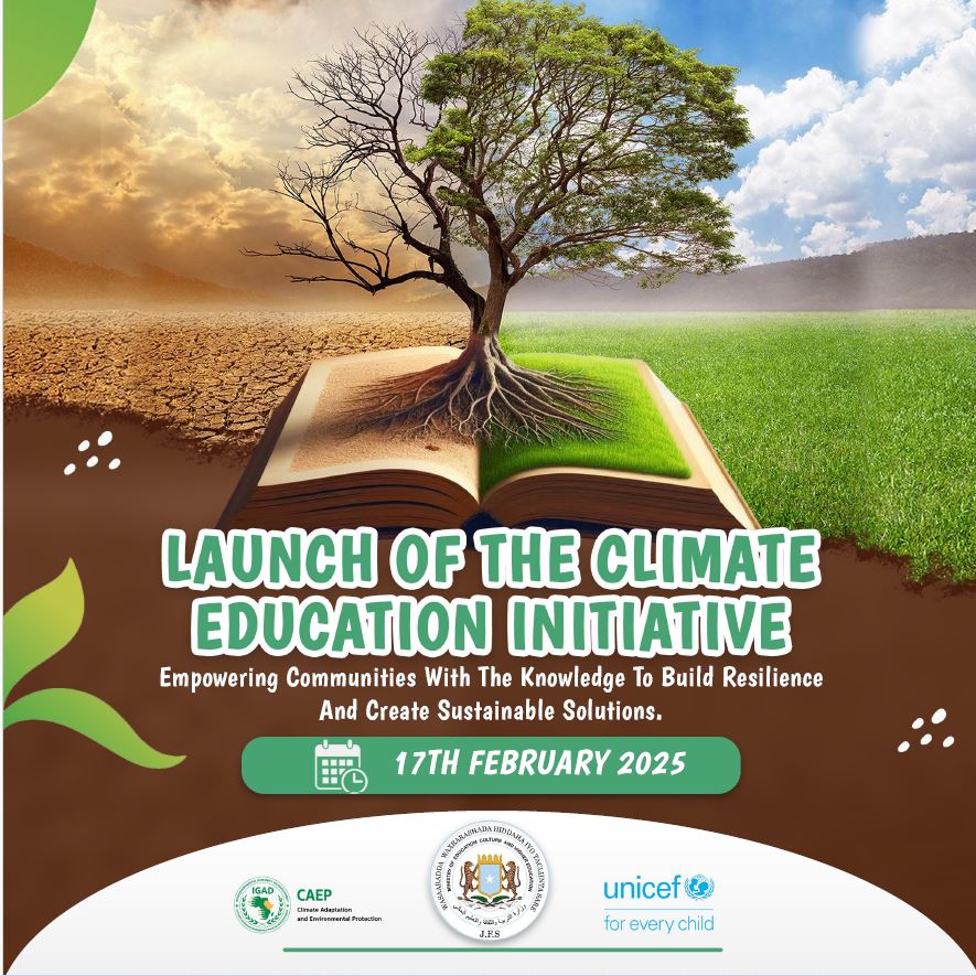AbdirahmanCumar's tweet photo. Hear from inspiring speakers and learn how climate education can transform Somalia’s future: #GreenFutureSomalia #GreenSomalia #climateEducation @unicefsomalia @StarSMDC https://t.co/BDC7KyCNP9