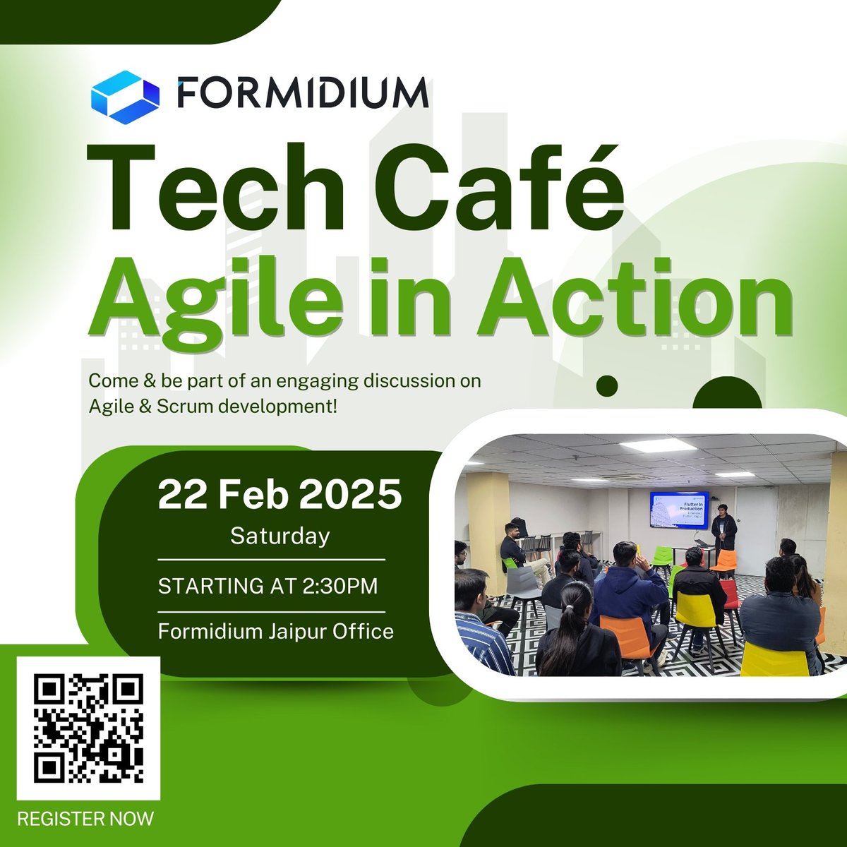 Formidium's tweet image. We are excited to host the next edition of our Tech Cafe meetup at our Formidium Jaipur office! 
Join in to be a part of the conversation!