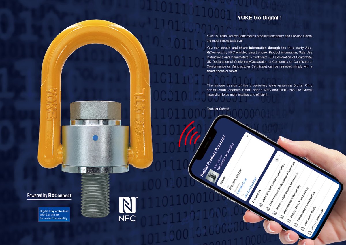 YOKE Industrial Corp. equips all products with #Digital Product Passports, as part of the European Union’s #Ecodesign for #Sustainable Products Regulation (ESPR) tinyurl.com/5ptuuta7