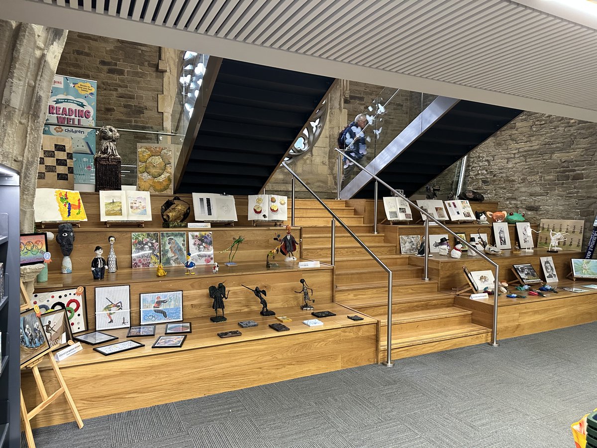 LearningCAL's tweet image. Looking for something to do this half term? Why not visit Central Library to see our art exhibition?

Have a look at the brilliant artwork created by our learners from Art &amp;amp; Craft, Textiles, 3D Sculpture, and Digital Photography and Animation.