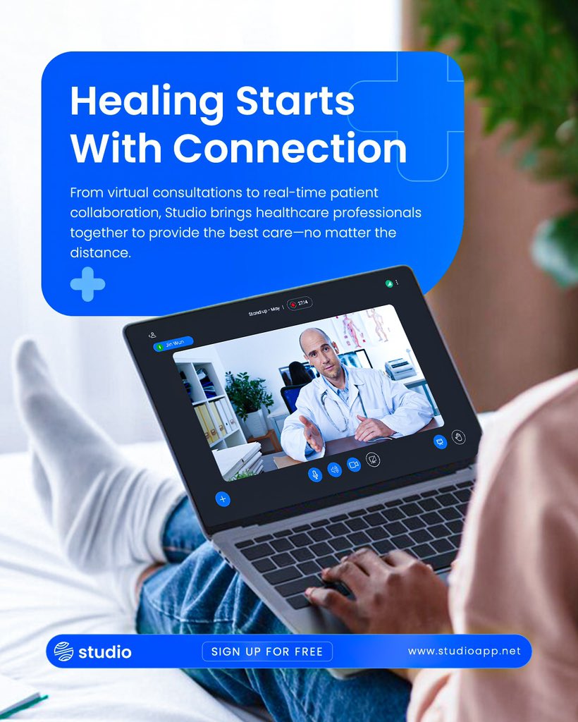 thestudio_app's tweet photo. Better care begins with better connections. From virtual consultations to real-time collaboration, Studio empowers healthcare professionals to provide seamless care—anytime, anywhere.
Start for free today at https://t.co/1ppcIm0akM
#virtualcall #virtualconsultation #studio https://t.co/5Yvy9KKPkH