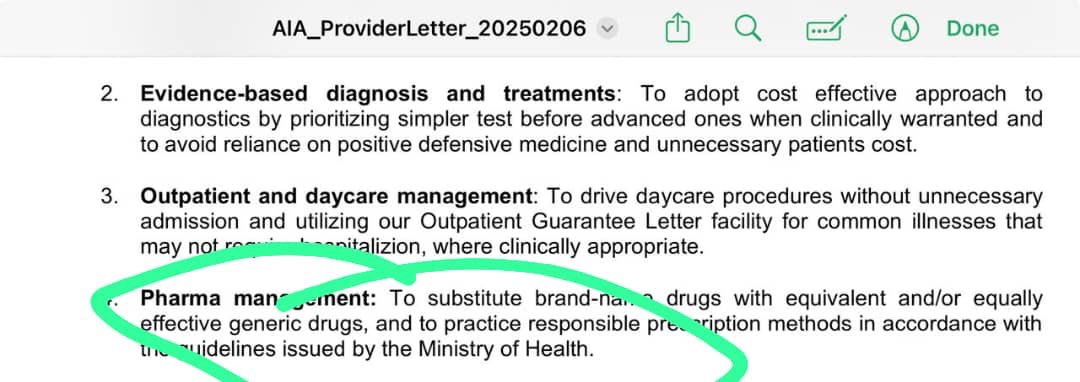 fiholicMD's tweet image. AIA is asking hospitals to use generic drugs to cut cost 

No more brand name drugs, while earning billions and increasing premiums

If there&apos;s anything you should boycott, maybe start with companies that put profit above your health