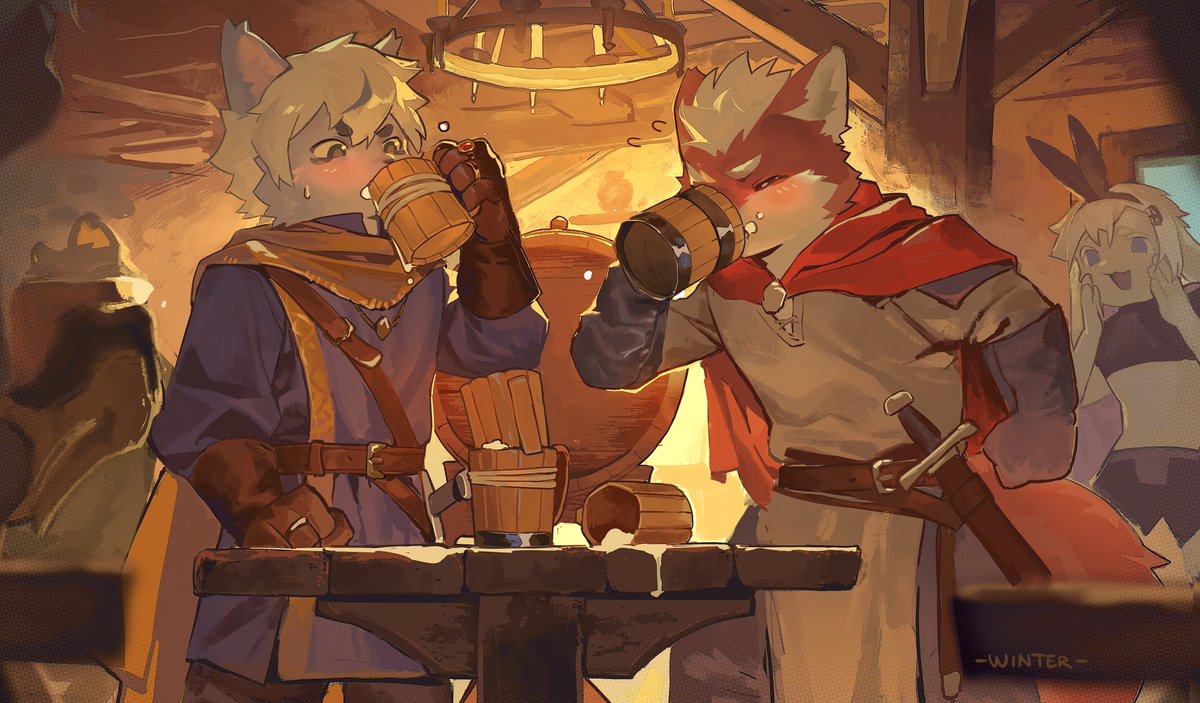 Who would you like to see lose in a beer-drinking contest?Let me know in the comments!（The loser is gonna get screwed！)