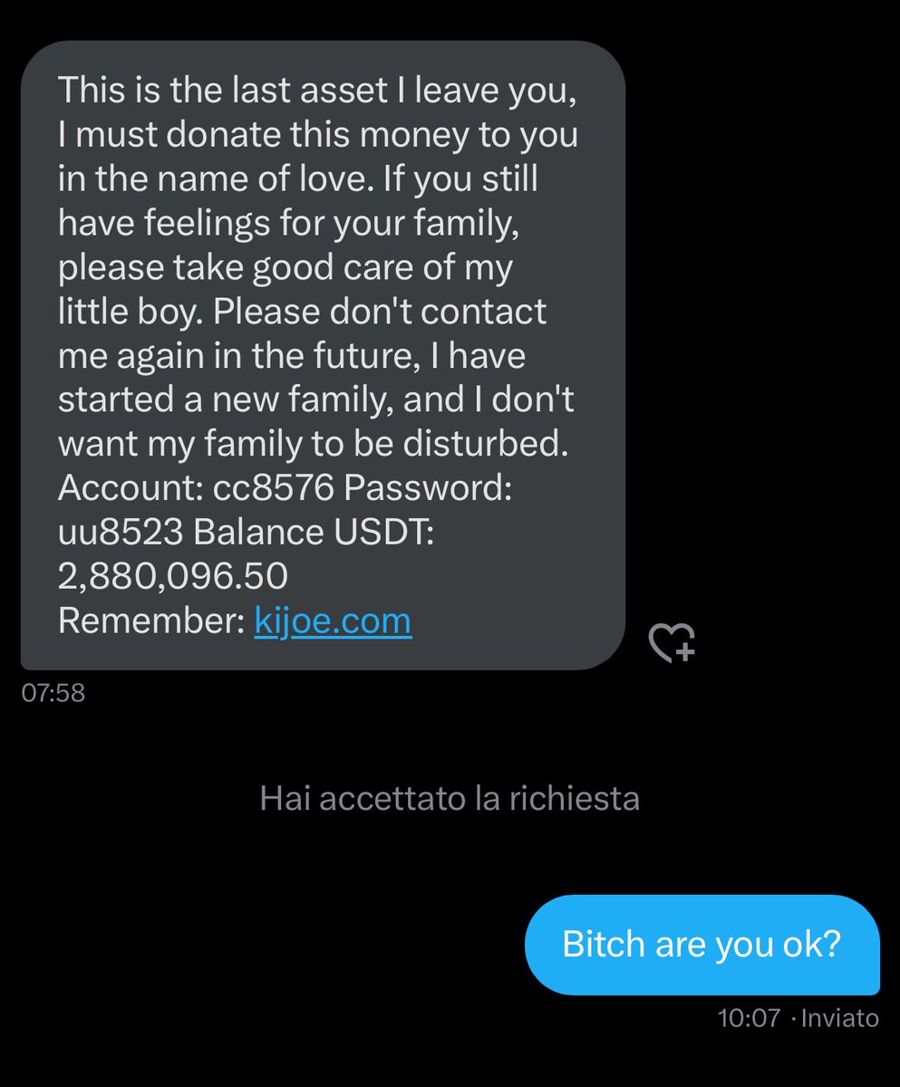 When scams are a bit too emotional.

P.S. the answer was literally my first reaction 😂

#scam #money