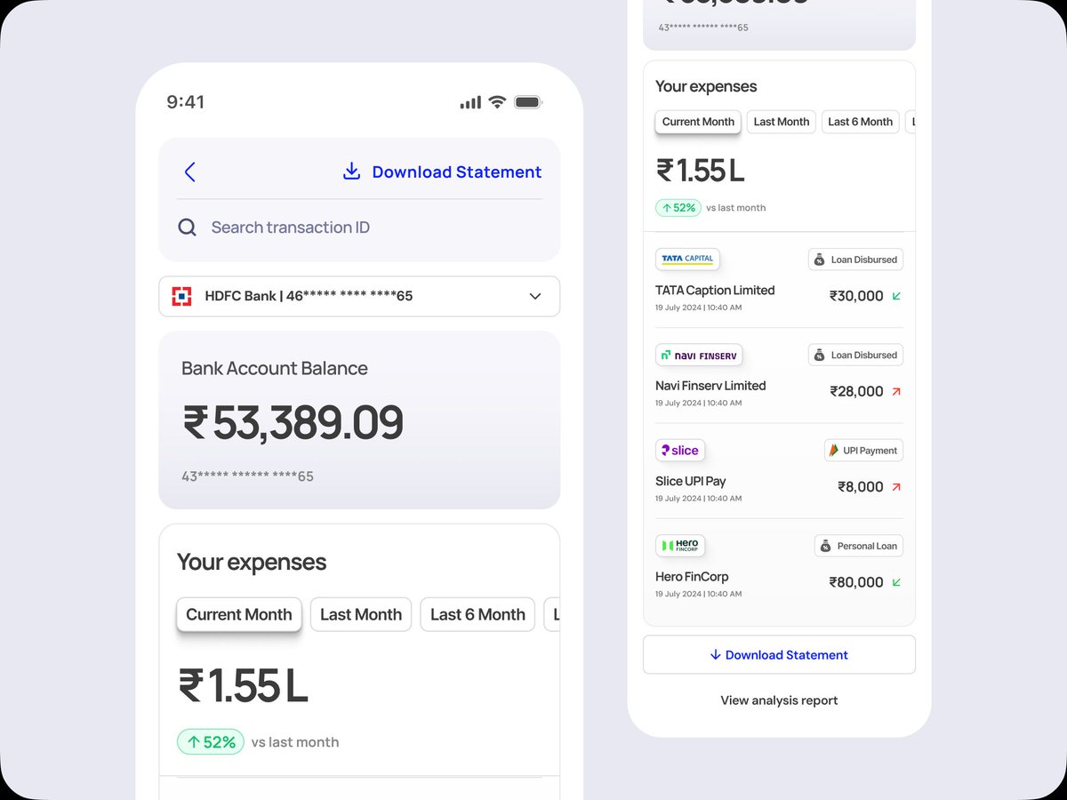 exponetlytech's tweet image. Smart Finance Tracking Made Simple! 📊💳

A modern Bank Tracking Fintech App UI for seamless expense tracking, transaction insights, and report analysis.

💡 Looking to enhance your fintech platform? Let’s collaborate!

#FintechApp #FinanceUI #ExpenseTracker #BankingApp #UIUX