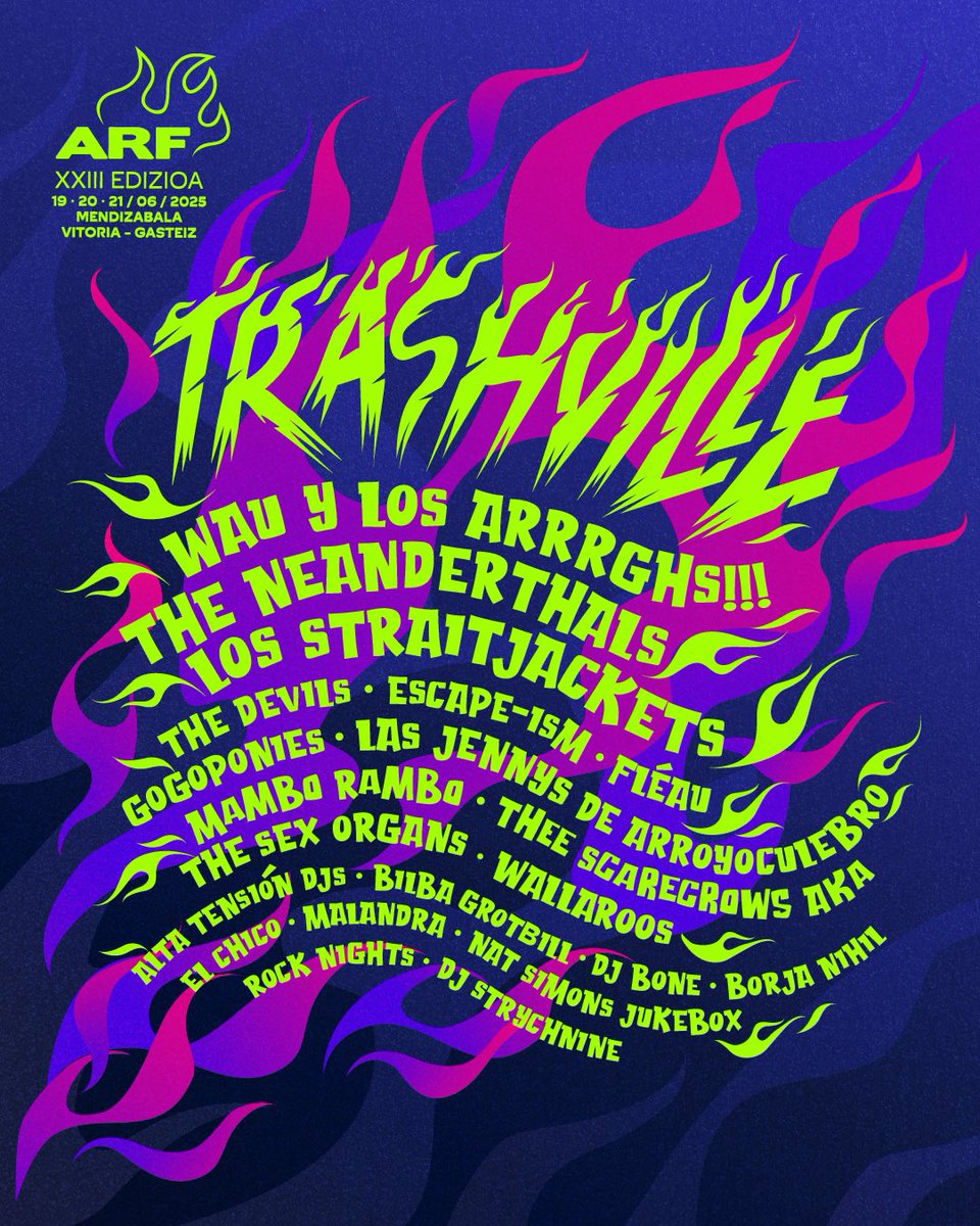Ladies &amp; gentlemen... THIS IS TRASHVILLE! 
#azkenarockfestival #Trashville