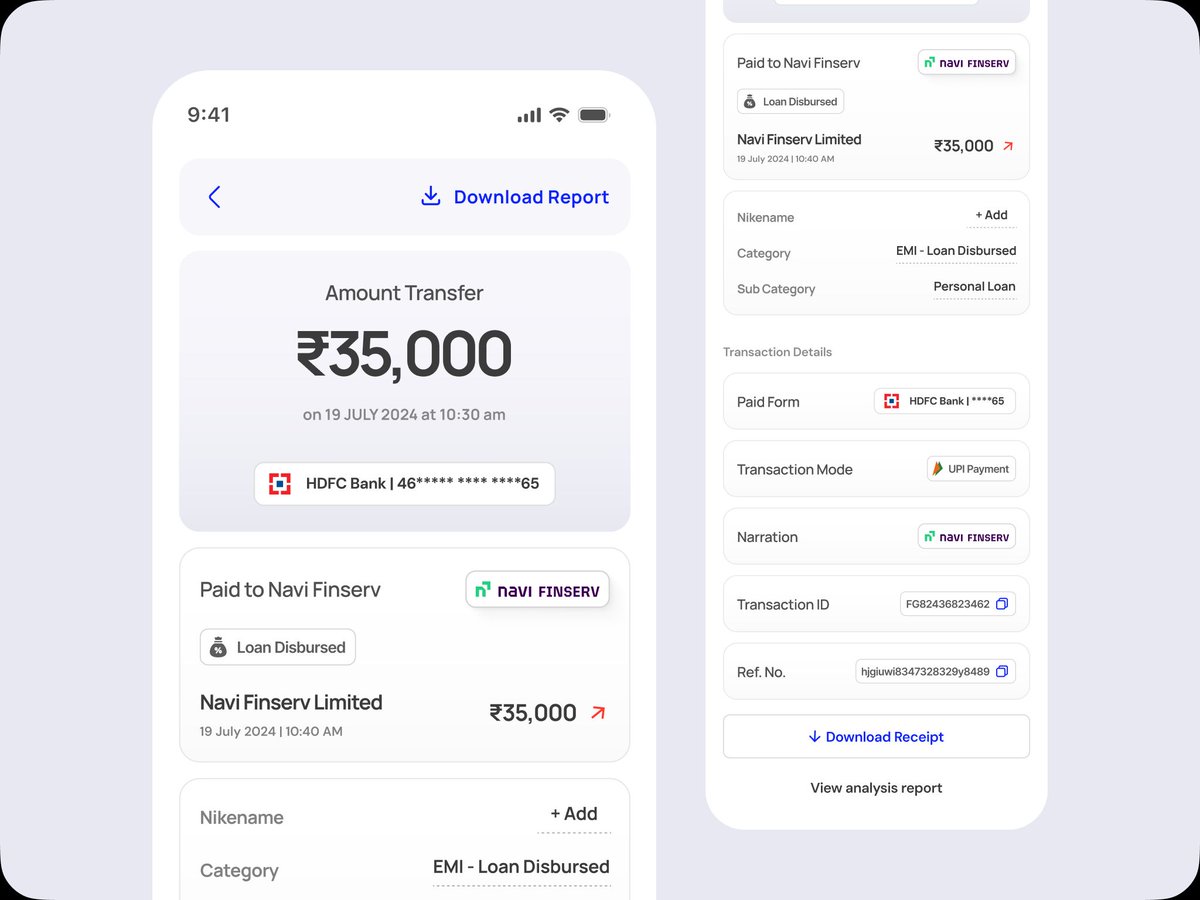 exponetlytech's tweet image. Smart Finance Tracking Made Simple! 📊💳

A modern Bank Tracking Fintech App UI for seamless expense tracking, transaction insights, and report analysis.

💡 Looking to enhance your fintech platform? Let’s collaborate!

#FintechApp #FinanceUI #ExpenseTracker #BankingApp #UIUX