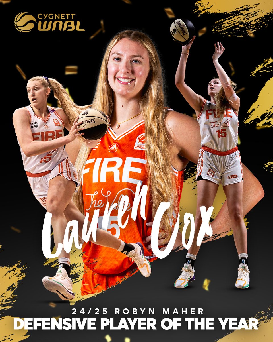 WNBL (@wnbl) on Twitter photo Can't stop Cox! ๐ฎโ๐จ
Lauren Cox has been named the WNBL 24/25 Robyn Maher Defensive Player of the Year ๐
#WeAreWNBL
<a href="/TownsvilleFire/">Townsville Fire</a> Can't stop Cox! ๐ฎโ๐จ
Lauren Cox has been named the WNBL 24/25 Robyn Maher Defensive Player of the Year ๐
#WeAreWNBL
<a href="/TownsvilleFire/">Townsville Fire</a>