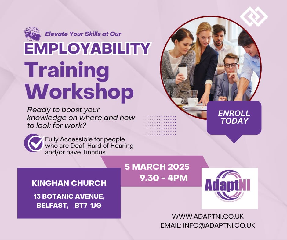 Next week, we have our 1st of 2 training sessions for #2025

Are you registered on our @skillset_ni project?

Contact the team info@adaptni.co.uk