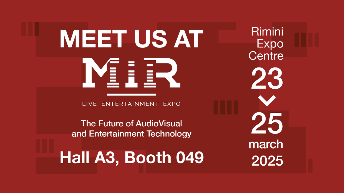 Meet us at MiR 2025 in Hall A3 Booth 049 from 23-25  March in the Rimini Expo Centre.