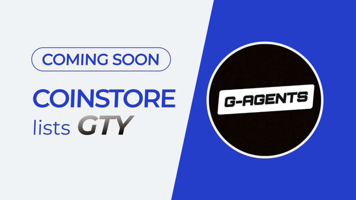 🔥COMING SOON ON COINSTORE🔥

👏 Welcome: <a href="/gametyio/">G-AGENTS AI💎</a> $GTY 👏

👇Watch this space for more👇
🌎Official website: g-agents.ai
👩‍👦Official Telegram: t.me/gametynews