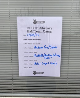 Kicking off Half Term Camp with a packed itinerary. Looking forward to a great day.  ⚽️🎨🏹🍝🍎🤖🏟

Theres still time to book onto our other days. Book via the link provided. 👇

sasp.co.uk/happy-healthy-…

#happyhealthyholidays #somerset