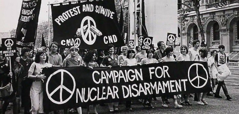 17 February 1958. The pressure group Campaign for Nuclear Disarmament (CND) held its first public meeting at the Methodist Central Hall, Westminster, London. Since then CND has been at the forefront of the peace movement in the UK.