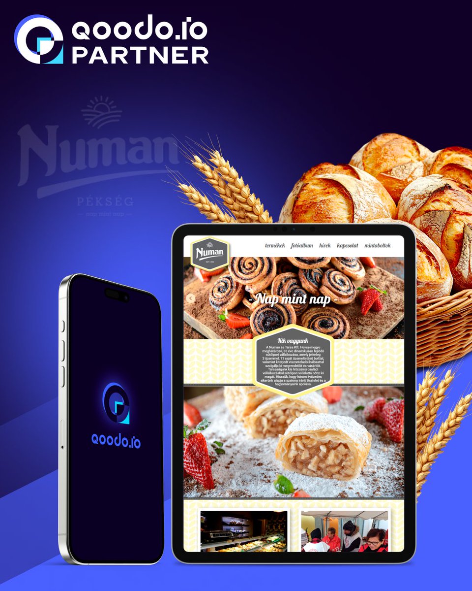 qoodo_io's tweet photo. #QoodoPartner
We are excited to announce that Numan Bakery, which has been serving its customers with high-quality baked goods for over 30 years, has chosen Qoodo to digitalize their processes! 🥐🍞

Numan Bakery is committed to the highest quality standards. With our app, they can now manage their operations more transparently and efficiently, ensuring full compliance with regulations.

Welcome to the #Qoodo family! 👏

📍 Numan Bakery stores: They are available at multiple locations, so there's sure to be a store near you where you can taste their delicious products! Find the nearest store here: https://t.co/GeJXnEClcL
📍 1133 Budapest, Pannónia u. 91.
📬 Mailing address: 3397 Maklár, Kölcsey utca 1.

📞 +36 30 527 38 13
📧 info@numanpekseg.hu
🌐 https://t.co/XzkiYjhqJk
📲 Facebook: https://t.co/tmLwFcfLeJ
📲 Instagram: https://t.co/y4cESHNSE4

#qualitymanagement #qualitymanagementsystem #FoodSafety #qualityassurance #compliance #qms