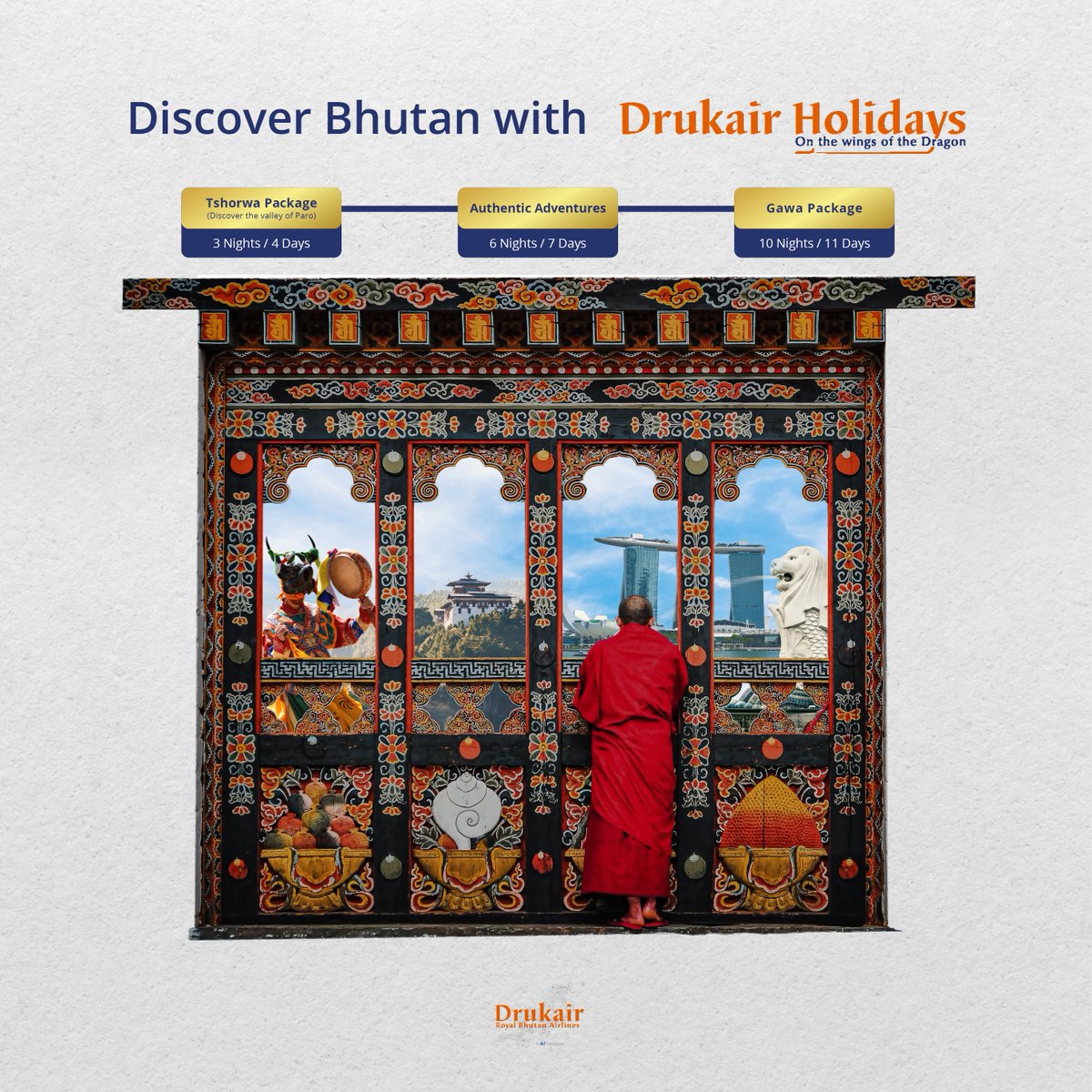 Drukair Holidays (@drukairholidays) on Twitter photo ๐
๐ข๐ง๐๐ฅ๐ฅ๐ฒ ๐ญ๐ก๐ ๐ฐ๐๐ข๐ญ ๐ข๐ฌ ๐จ๐ฏ๐๐ซ!
Join us at the highly anticipated NATAS (National Association of Travel Agents Singapore - NATAS) 2025 Travel Fair, where Drukair Holidays will be showcasing a range of exclusive travel packages designed just for you. ๐
๐ข๐ง๐๐ฅ๐ฅ๐ฒ ๐ญ๐ก๐ ๐ฐ๐๐ข๐ญ ๐ข๐ฌ ๐จ๐ฏ๐๐ซ!
Join us at the highly anticipated NATAS (National Association of Travel Agents Singapore - NATAS) 2025 Travel Fair, where Drukair Holidays will be showcasing a range of exclusive travel packages designed just for you.