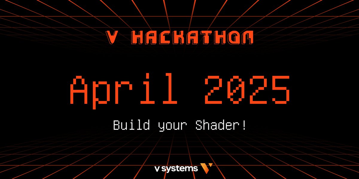 VSYSCoin's tweet photo. How's your April looking? 👀🚀
The V Hackathon kicks off in April 2025! Build your best #Shader and compete for generous prizes 🎁
Don't miss out!
#shaders #VSystems #WebGL #RUST #hackathon