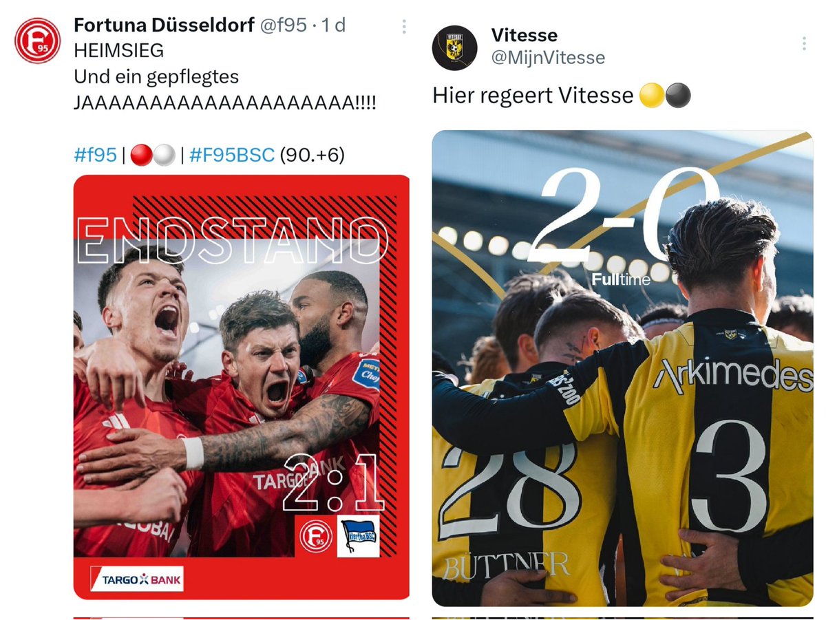 Nog aan het nagenieten van het voetbalweekend. Twee heerlijke wedstrijden gezien, met in beide het gewenste resultaat. 
Forza Vitesse! 💛🖤
Fünfundneunzig olé! 🔴⚪️