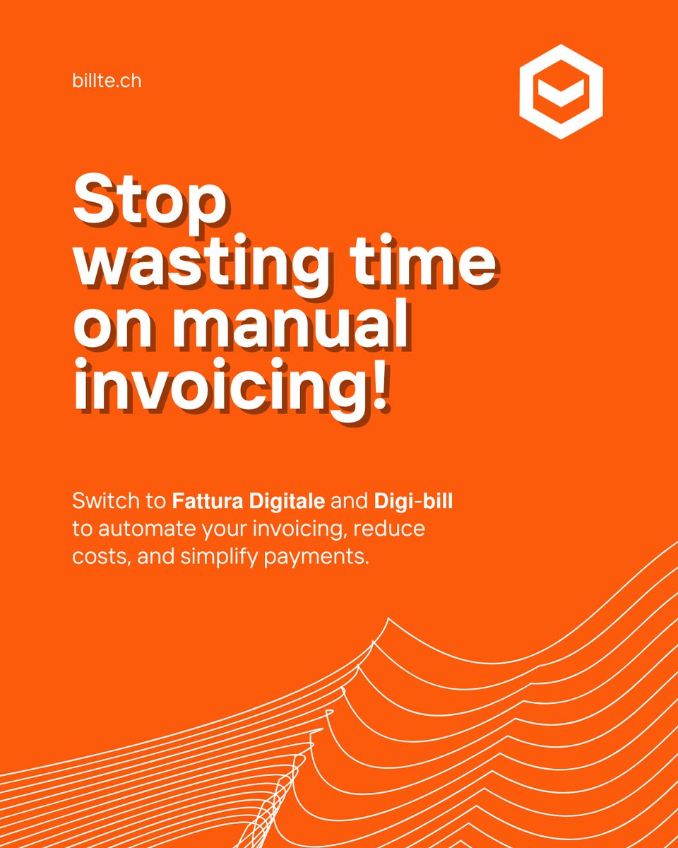 How much time does your company lose on manual invoicing?
42% of SMEs say it’s one of the most time-consuming tasks. Handling errors, payments &amp; reminders takes 3-4h/week. Each invoice costs 5 CHF.
Switch to 𝗙𝗮𝘁𝘁𝘂𝗿𝗮 𝗗𝗶𝗴𝗶𝘁𝗮𝗹𝗲&amp;𝗗𝗶𝗴𝗶-𝗯𝗶𝗹𝗹 - automate &amp; save!