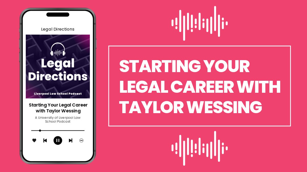 Law & Social Justice (@livunislsj) on Twitter photo 🎙️New podcast episode: Kickstart your legal career with Taylor Wessing!
Tune into Legal Directions as we explore early career pathways with <a href="/TaylorWessingUK/">Taylor Wessing LLP</a>, from Vacation Schemes & Paralegal roles - plus tips on applications & recruitment!
🎧Listen now: bit.ly/42XyuKy 🎙️New podcast episode: Kickstart your legal career with Taylor Wessing!
Tune into Legal Directions as we explore early career pathways with <a href="/TaylorWessingUK/">Taylor Wessing LLP</a>, from Vacation Schemes & Paralegal roles - plus tips on applications & recruitment!
🎧Listen now: bit.ly/42XyuKy