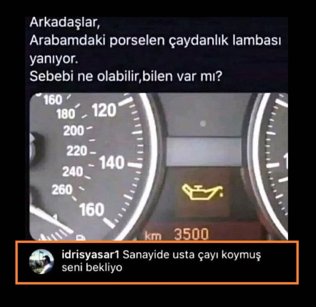 Yanlış bilmiyorsam,5 km sonra kırmızı çelik çaydanlığa geçip çay demlendi işareti çıkacaktır,panik yapma...