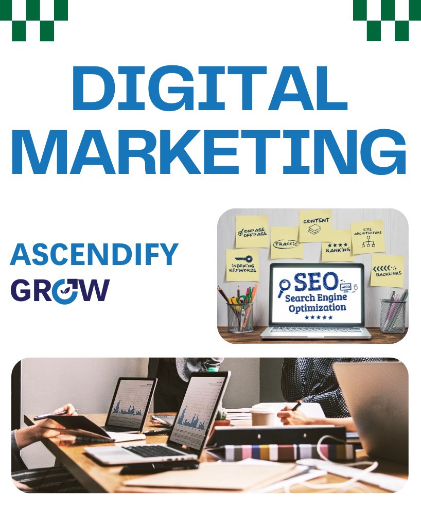 AscendifyGrow's tweet photo. At #AscendifyGrow, we turn clicks into customers.
Web Design.  SEO.  CRO.
Paid Ads.  Social Media.  Content.  Branding.

Don’t just be seen. Dominate.

#DigitalDomination #UnforgettableBranding #SEOExcellence #SocialEngagement #ContentThatMatters #InspireLoyalty https://t.co/D9tJtMWCKJ
