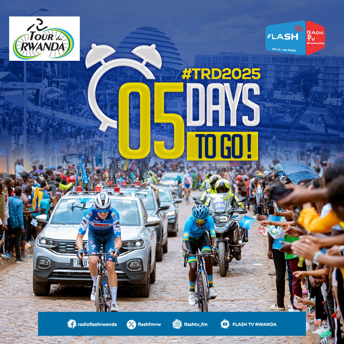 flashfmrw's tweet image. Iminsi irabarirwa ku ntoki ngo tujyane muri #TourduRwanda wagera kuri #RadioFlash cg #FlashTV ibikorwa byawe isi yose ikazabimenya muri iri rushanwa #RwOX mutugane #Rwanda