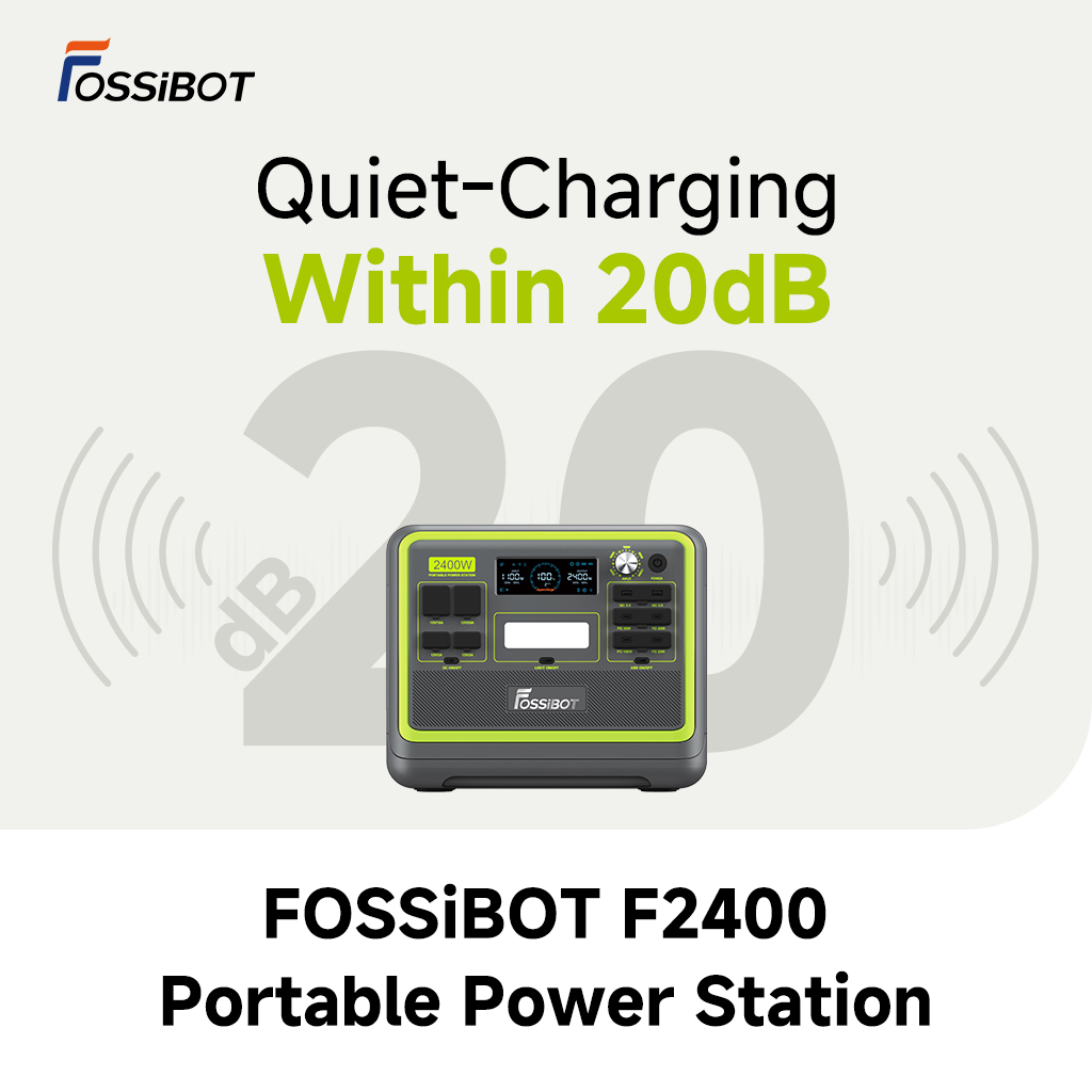 FossibotTech's tweet image. 🔌🔇Quiet yet mighty! #FOSSiBOT #F2400 delivers 2400W of off-grid power, charging at whisper-level 20dB. Share your favorite silent spot below and power it up in peace! #PortablePower
Learn more: bit.ly/3C1vf9x