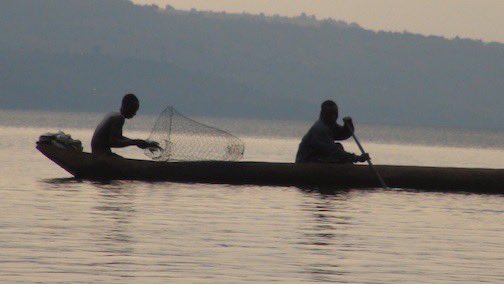 Dusk falls on the lake,
A fishing fleet appears, and 
the horizon sings

An image and haiku from #Bukavu in 2013. My heart and thoughts are with the people of North &amp; South Kivu during these terrible last weeks. #FreeCongo