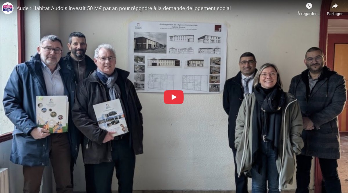 🏘️ Boom du logement social dans l'#Aude : les demandes augmentent de 73% en 4 ans ! <a href="/HabitatAudois/">Habitat Audois</a> répond avec 50M€ d'investissement annuel et vise son 7000e logement. Un acteur majeur qui soutient l'#économie locale. bit.ly/40W8RHu