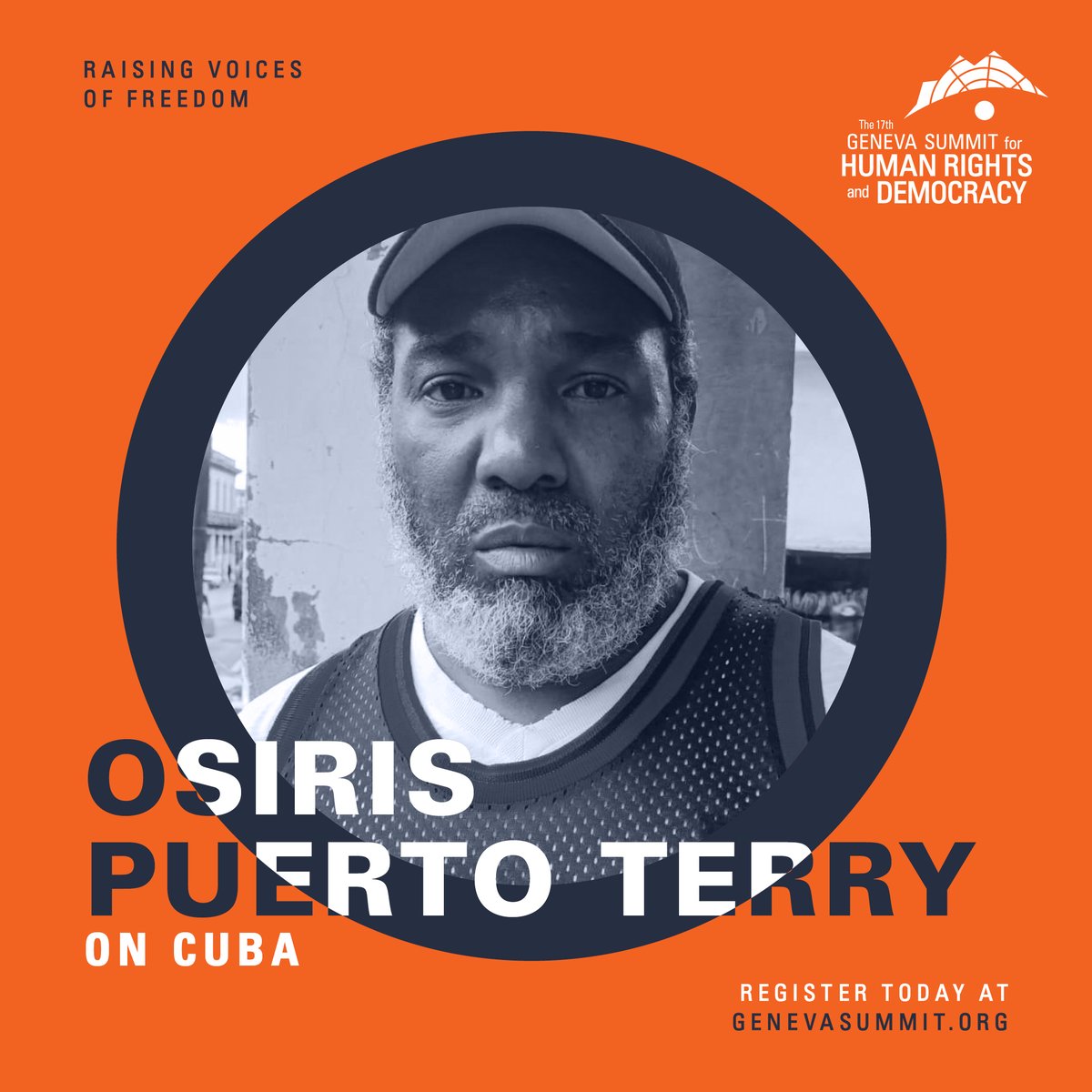 🇨🇺 Osiris Puerto Terry, a victim of Cuban regime brutality, will testify at #GenevaSummit2025.

Shot twice during Cuba’s massive 11J protests, Osiris is speaking out for the first time on the international stage.

🎟️ Tune in tomorrow to watch: genevasummit.org