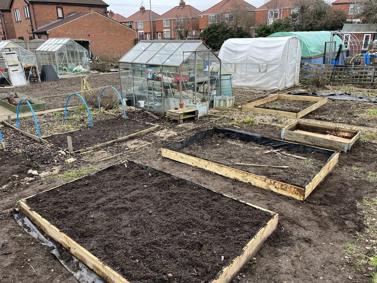 Last year I found the allotment to much hard work. The weeds themselves were a pain! This year I’m going to work from raised beds and wood chip paths to control the weeds. #Day2 #growyourown #gardening #GardenersWorld