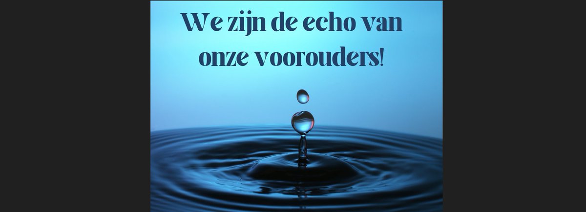 We zijn de echo van onze voorouders... 💭Onze voorouders leven voort in onze verhalen, gewoontes, genen en keuzes. Wat betekent deze uitspraak voor jou? 😊