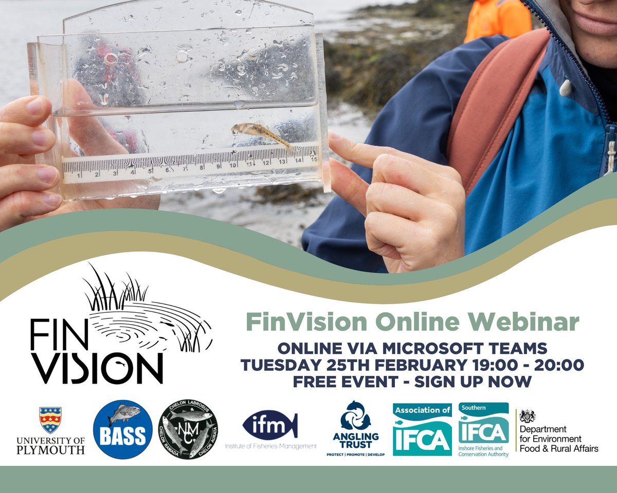 Join us and our FinVision partners on Tuesday 25th February for our final project webinar. 

Dive into the secretive world of some of your favourite fish, like bass, pollack and flounder, during their earliest life stages and hear more about how FinVision cameras have uncovered